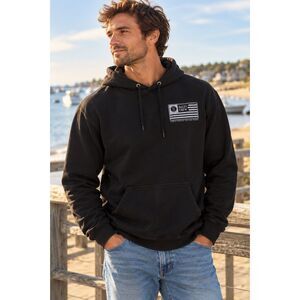 Salty Crew Hoodie Mens Medium Black Flag Graphic Surf Skate Coastal Streetwear